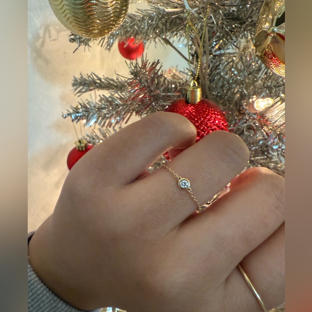 ✨NEW✨ Floating 💚 Emerald Ring 💎 14K Gold - Picture 6 of 7